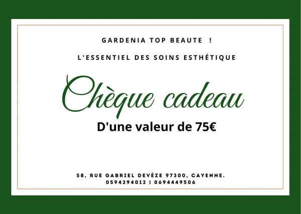 Gardénia Top Beauté : Chèque cadeau Découverte